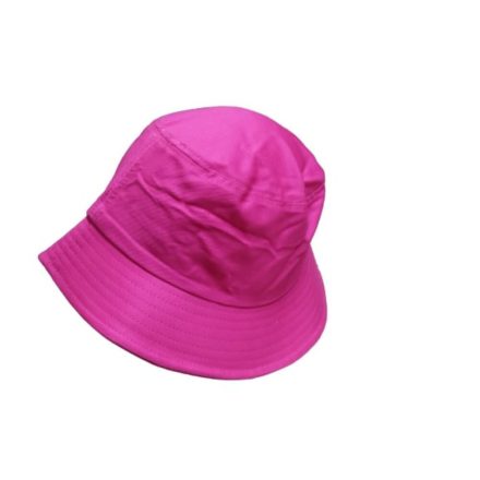 58 cm-es fejre pink vászon nyári kalap - ÚJ 