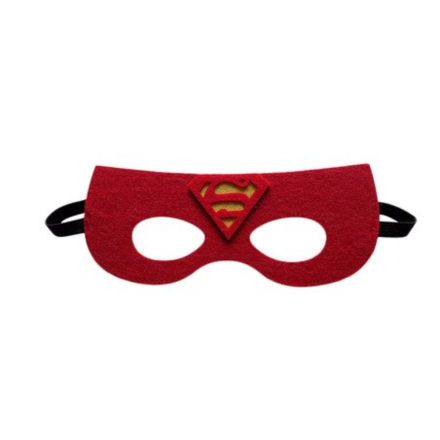Piros filc maszk - Superman - ÚJ