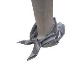 Szürke-ezüst vékony selyem sál, kendő - ÚJ