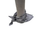 Szürke-ezüst vékony selyem sál, kendő - ÚJ