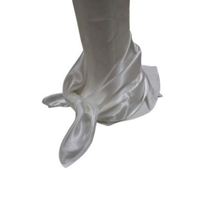 Fehér vékony selyem sál, kendő - ÚJ