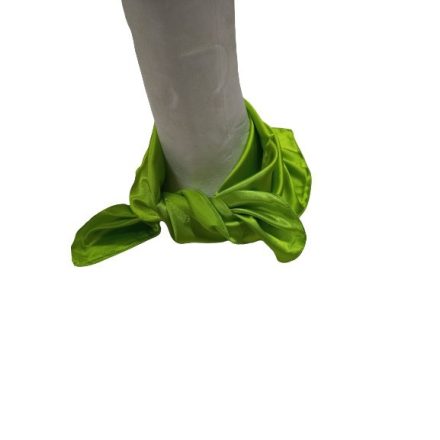 Zöld vékony selyem sál, kendő - ÚJ