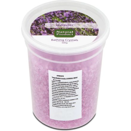 Natural Product - Fürdőkristály - Levendula, 500 g - ÚJ