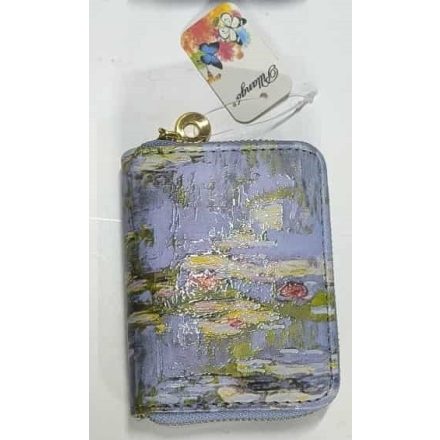 Festményes pénztárca - Monet: Vízililiomok - 14x12 cm - ÚJ