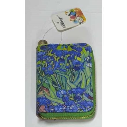 Festményes pénztárca - Van Gogh: Íriszek - 14x12 cm - ÚJ