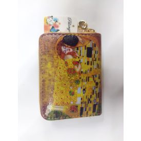   Festményes pénztárca - Gustav Klimt: A csók - 14x12 cm - ÚJ
