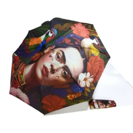 Többszínű automata festményes esernyő - Frida Kahlo - ÚJ