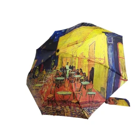 Festményes automata esernyő - Van Gogh: Éjszakai kávézó - ÚJ 