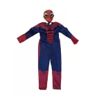 Izmosított Pókember jelmez maszkkal, 7-8 év - Spiderman - ÚJ