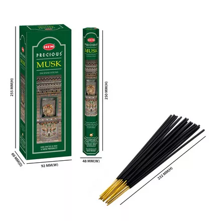 HEM Füstölő - Pézsma incense Stick (Musk) - ÚJ