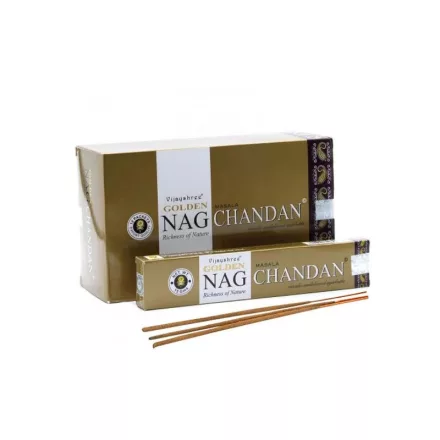 Golden Nag Chandan szantál füstölő - Vijayshree Fragrance - ÚJ