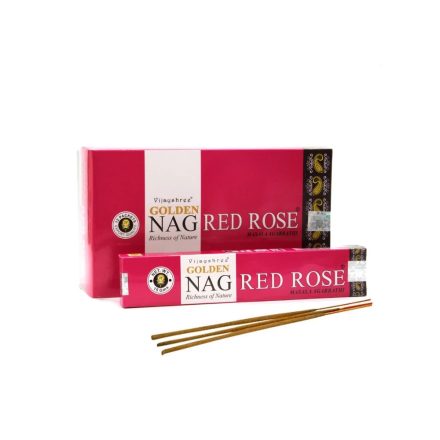 Golden Nag Masala Füstölő - Red Rose (Vörös Rózsa) - ÚJ