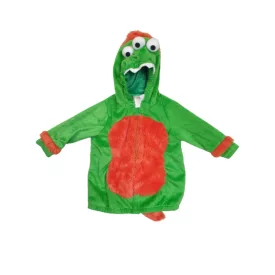   Kb. 2 évesre zöld szörnyecskés szőrmés jelmezfelső - Halloween - Gymboree
