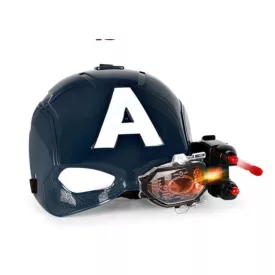   Világítós, kilövős maszk, álarc - Amerika Kapitány - Marvel Avengers - ÚJ