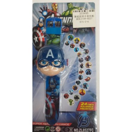Projectoros gyerek karóra - Amerika kapitány - Captain America - Marvel - ÚJ