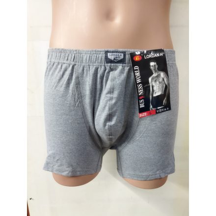 Férfi XXL-es világosszürke pamut boxer, alsónadrág - Lordan  - ÚJ