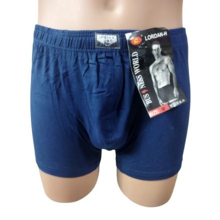 Férfi XXL-es sötétkék pamut boxer, alsónadrág - Lordan  - ÚJ