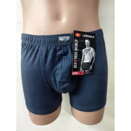 Férfi XXL-es középkék pamut boxer, alsónadrág - Lordan  - ÚJ
