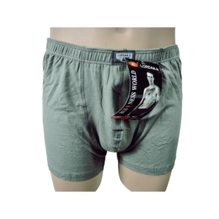 Férfi XXL-es khaki pamut boxer, alsónadrág - Lordan  - ÚJ