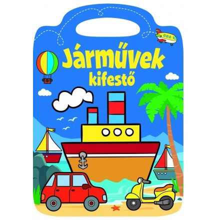 Járművek kifestő - ÚJ