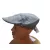 Férfi sötétszürke ellenzős nyári sapka, sildes lapossapka, gavallér sapka, flat cap, ivy cap 58 cm-es fejre - ÚJ 