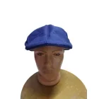 Férfi sötétkék ellenzős nyári sapka, sildes lapossapka, gavallér sapka, flat cap, ivy cap 59 cm-es fejre - ÚJ 