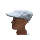 Férfi drapp ellenzős nyári sapka, sildes lapossapka, gavallér sapka, flat cap, ivy cap 59 cm-es fejre - ÚJ 