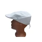 Férfi fehér ellenzős nyári sapka, sildes lapossapka, gavallér sapka, flat cap, ivy cap 59 cm-es fejre - ÚJ 