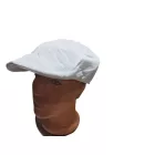 Férfi fehér ellenzős nyári sapka, sildes lapossapka, gavallér sapka, flat cap, ivy cap 59 cm-es fejre - ÚJ 