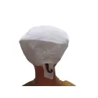 Férfi fehér ellenzős nyári sapka, sildes lapossapka, gavallér sapka, flat cap, ivy cap 59 cm-es fejre - ÚJ 