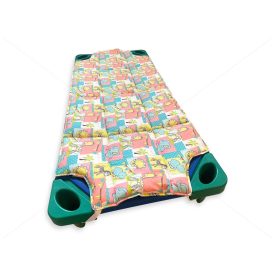   Bélelt, steppelt óvodai töltött lepedő fektetőre, afrikai állatkák - vastag - ÚJ