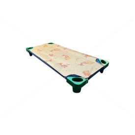  Mintás óvodai lepedő csacsis bézs - ÚJ