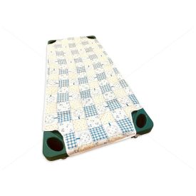   Bélelt, steppelt óvodai töltött lepedő fektetőre cseresznyefás kék - normál - ÚJ