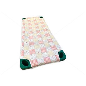   Bélelt, steppelt óvodai töltött lepedő fektetőre cseresznyefás rózsaszín - normál - ÚJ