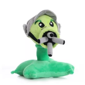   Gépfegyver borsólövő plüss figura - Plants vs. Zombies - ÚJ