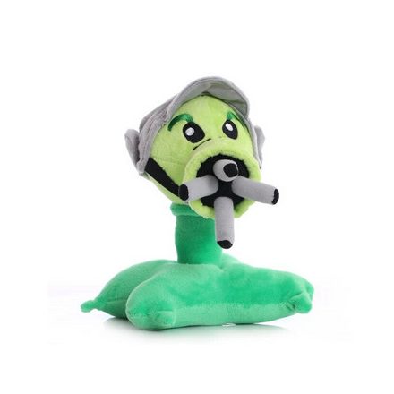 Gépfegyver borsólövő plüss figura - Plants vs. Zombies - ÚJ