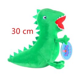 Zöld dínó, dinoszaurusz plüss figura - Peppa Pig - ÚJ