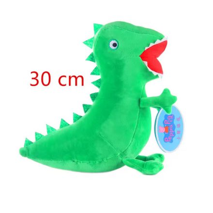 Zöld dínó, dinoszaurusz plüss figura - Peppa Pig - ÚJ