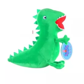   Zöld dínó, dinoszaurusz plüss figura, 20 cm - Peppa Pig - ÚJ