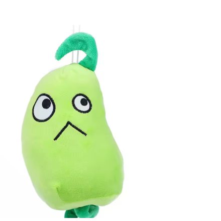 Kampós zöld növény, uborka plüss figura - Plants vs. Zombies - ÚJ