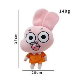 Gumball rózsaszín plüss figura, 34 cm - ÚJ
