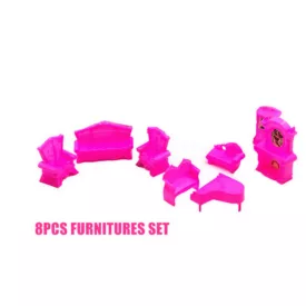 8 db babaútor, pink - ÚJ