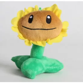   Napraforgó plüss figura, kulcstartós, 15 cm - Plants vs. Zombies - ÚJ