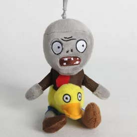   Kacsás úszógumis zombi plüss figura, kulcstartós, 20 cm - Plants vs. Zombies - ÚJ