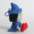 Kék ruhás, sapkás zombi plüss figura, kulcstartós, 20 cm - Plants vs. Zombies - ÚJ