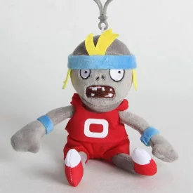   Sportoló, piros ruhás zombi plüss figura, kulcstartós, 20 cm - Plants vs. Zombies - ÚJ