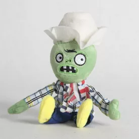   Kockás inges, cowboy zombi plüss figura, kulcstartós, 20 cm - Plants vs. Zombies - ÚJ