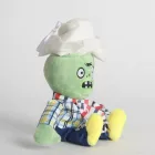 Kockás inges, cowboy zombi plüss figura, kulcstartós, 20 cm - Plants vs. Zombies - ÚJ