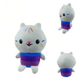   Fehér cica, macska plüss figura - Cake Cat - Gabi babaháza - Gabby's Dollhouse - ÚJ