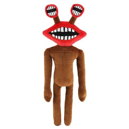 Sirenhead plüss figura, barna, csápos - ÚJ